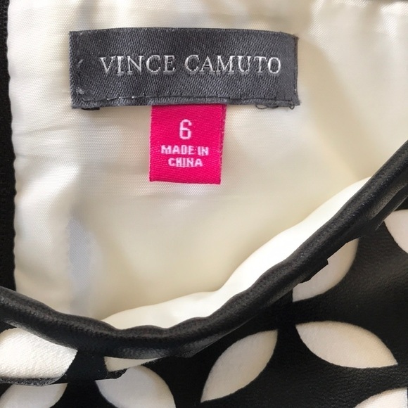 2/$50 VINCE CAMUTO Vegan Laser Cut Leather Skirt Size 6 - Picture 6 of 6